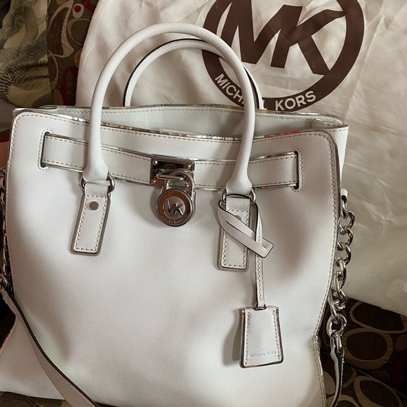 White Michael Kors Bag - Picture 1 of 9